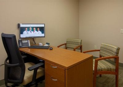 Private consultation space at Valley Oral Surgery's Allentown office.